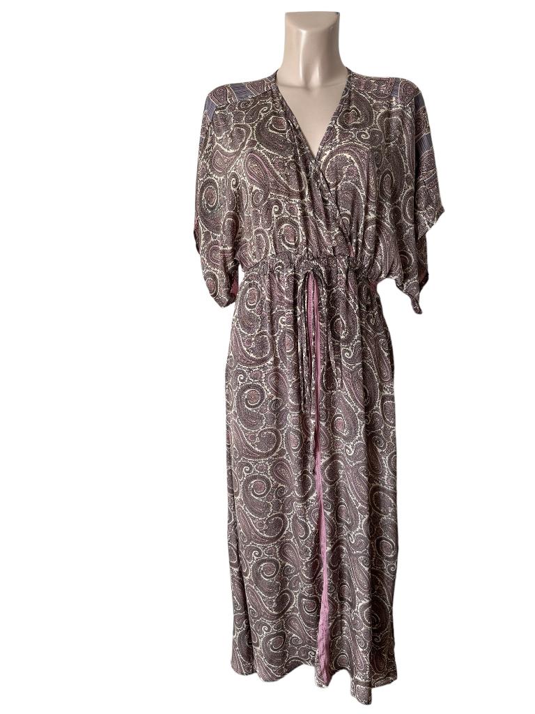 Sissel Edelbo maxi jurk One Size, Maat 38/40 (M), Bruin, Ophalen of Verzenden, Zo goed als nieuw