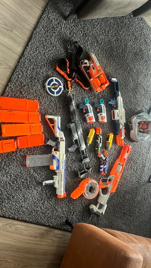 Diverse nerf geweren/ pijlen, Ophalen of Verzenden, Gebruikt
