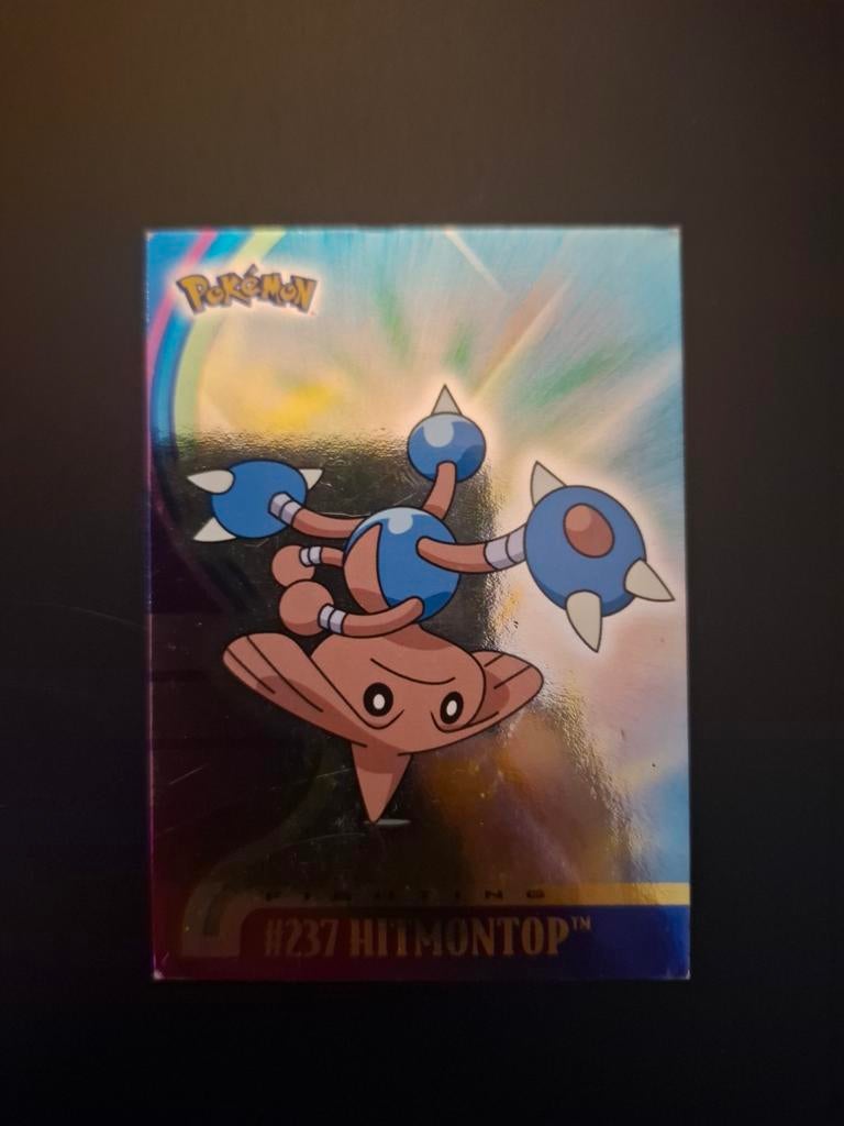 Hitmontop Holo #237 - Topps Johto Champions, Ophalen of Verzenden, Gebruikt, Losse kaart, Foil