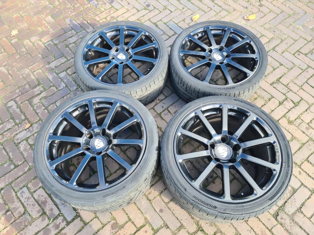 Giva Porsche velgen met Hankook banden, Auto-onderdelen, Banden en Velgen, Velg(en), Zomerbanden, 19 inch, 235 mm, Personenwagen