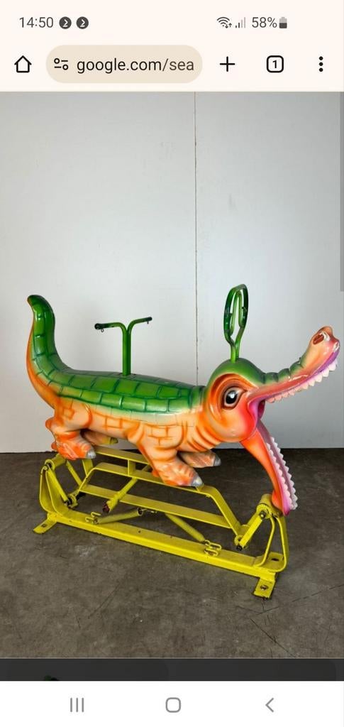 Originele zeer zeldzame houten krokodil bernard kindt, Ophalen