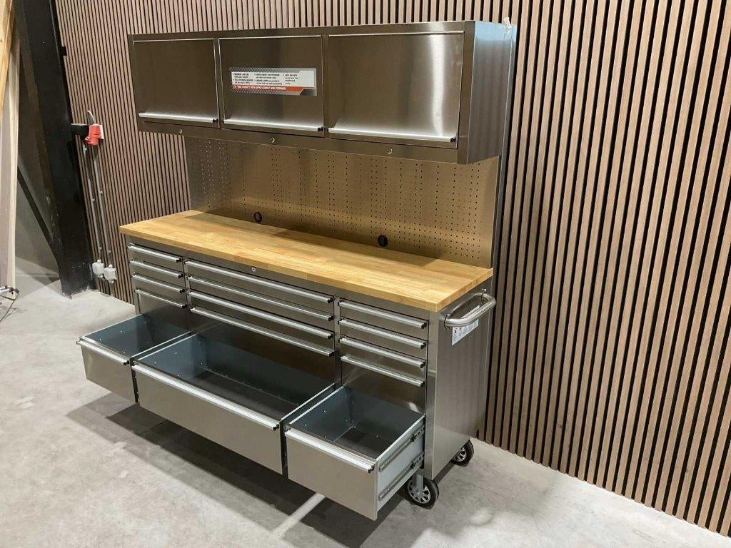 Stahlworks Deluxe RVS 72 inch high 15 laden Werkbank new ‼️, Doe-het-zelf en Verbouw, Werkbanken, Ophalen, Nieuw, 170 cm of meer