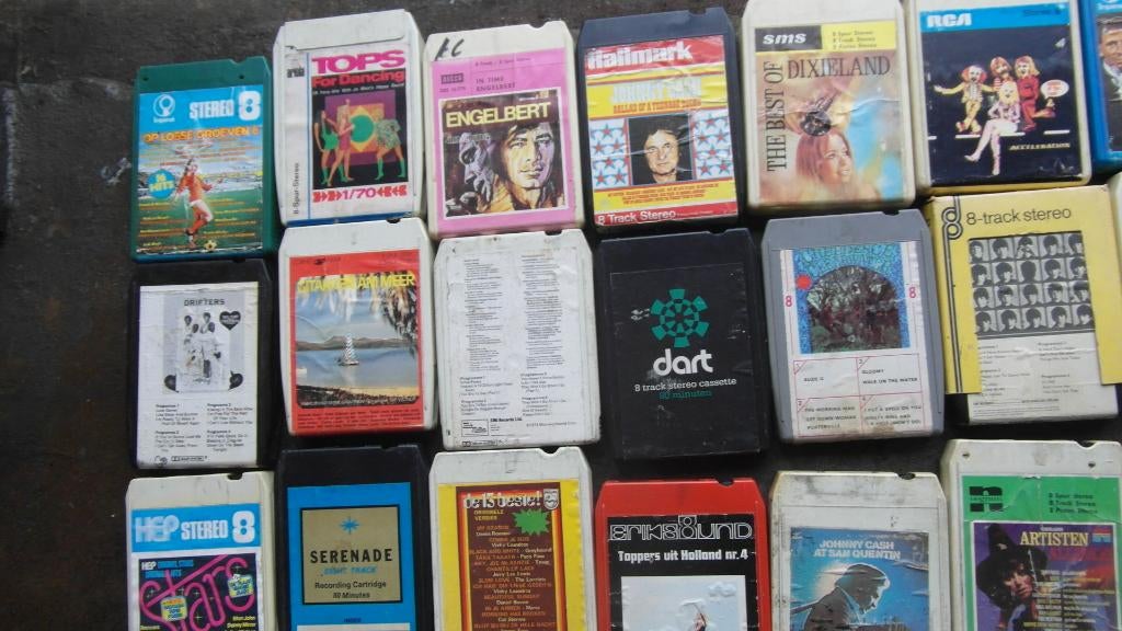 8 track 5 per stuk, Cd's en Dvd's, Cassettebandjes, Ophalen of Verzenden, Gebruikt, Wereldmuziek, 2 t/m 25 bandjes