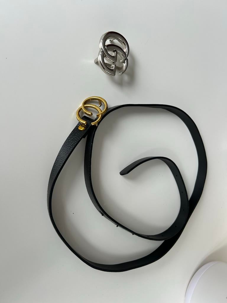 Gucci Riem & Gesp - Losse Onderdeel, 3 tot 5 cm, 90 tot 100 cm, Tailleriem, Ophalen of Verzenden