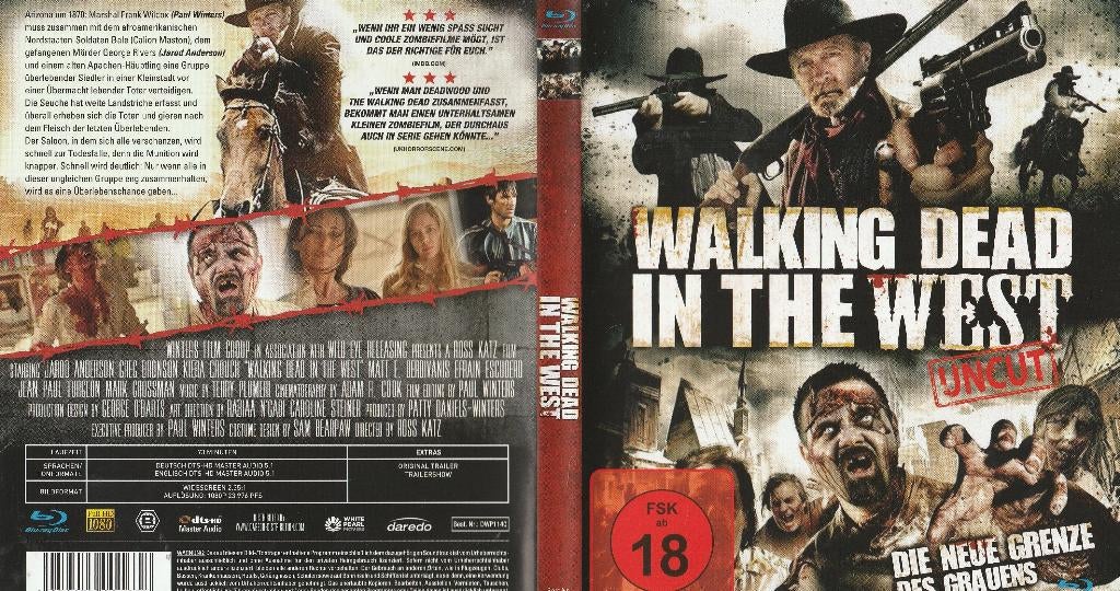 Walking dead in the west blu ray ( duits - engels ), Ophalen of Verzenden, Zo goed als nieuw, Horror
