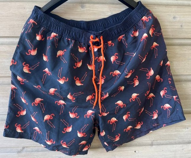 Identic Zwemshort met Flamingo Print - Maat L/G, Ophalen of Verzenden, Maat 52/54 (L), Meerkleurig, Zwemshort