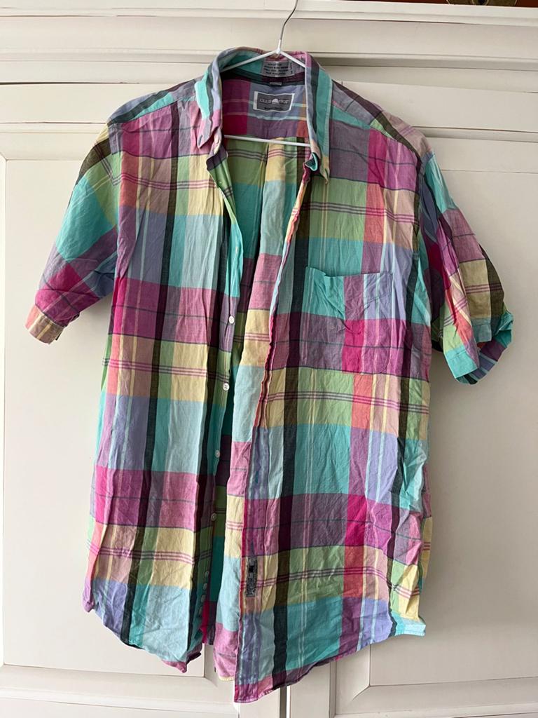 Club 901 Madras geruit overhemd maat M, Ophalen of Verzenden, Gedragen, Overige kleuren, Halswijdte 39/40 (M)