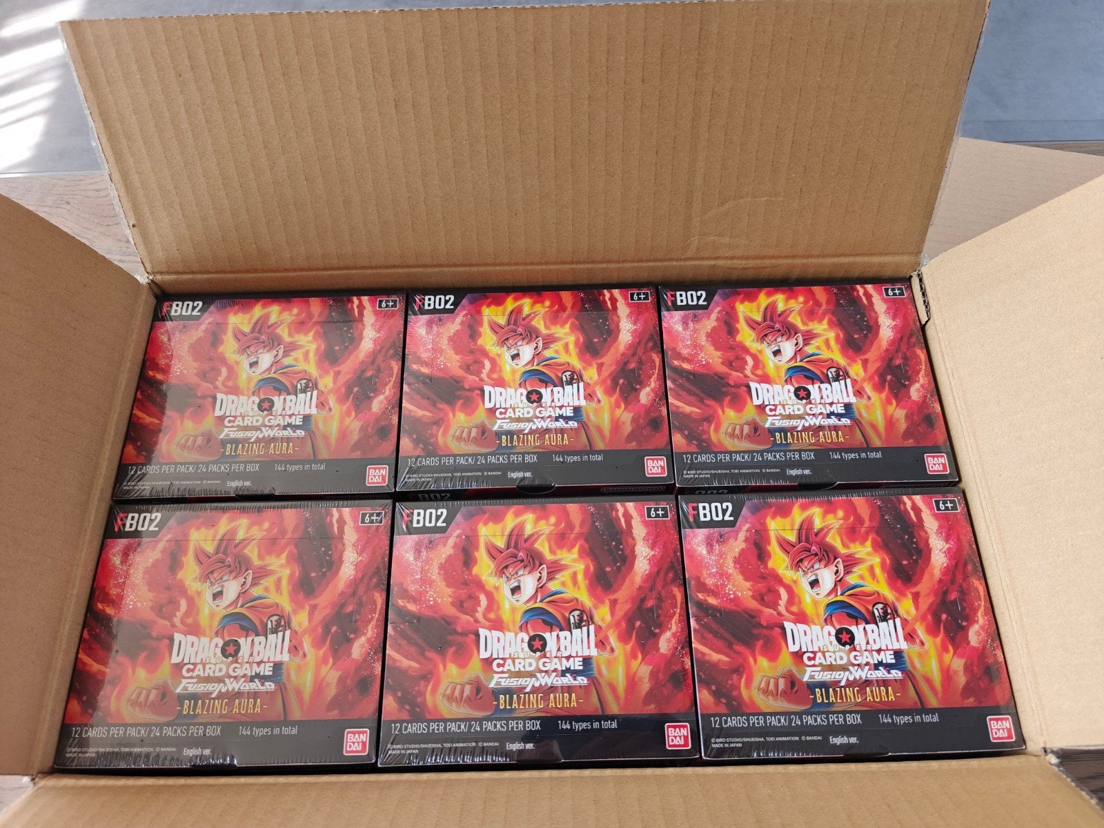 Dragonball Super Blazing Aura FB02 Booster Box Sealed !, Ophalen of Verzenden, Nieuw, Boosterbox, Foil