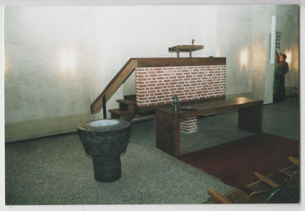Amersfoort Geref. Vrijgem. Kandelaars Kerk Interieur FOTO, Verzenden, 1980 tot heden, Gelopen, Utrecht