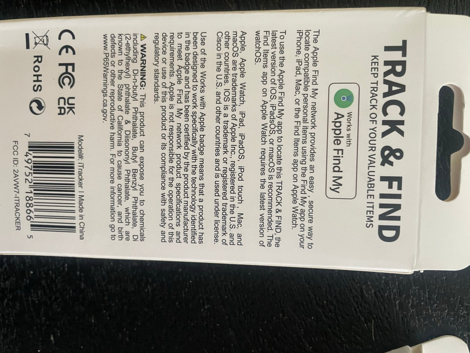 Track & Find GPS Tracker voor Fatbike - Apple Find My compat, Ophalen of Verzenden, Nieuw, Overige typen, Apple
