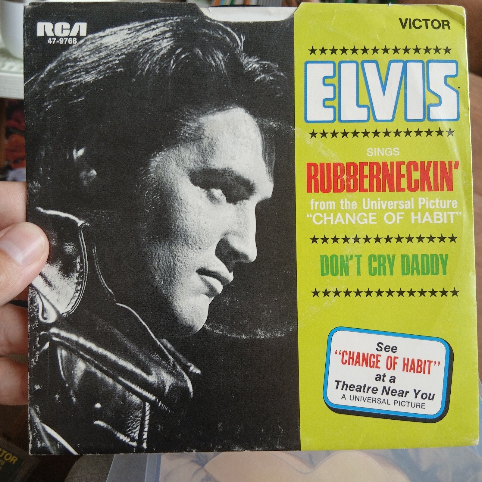 Elvis Presley - USA Rubberneckin' / Don't Cry Daddy 7 inch, 7 inch, Ophalen of Verzenden, Zo goed als nieuw, Pop