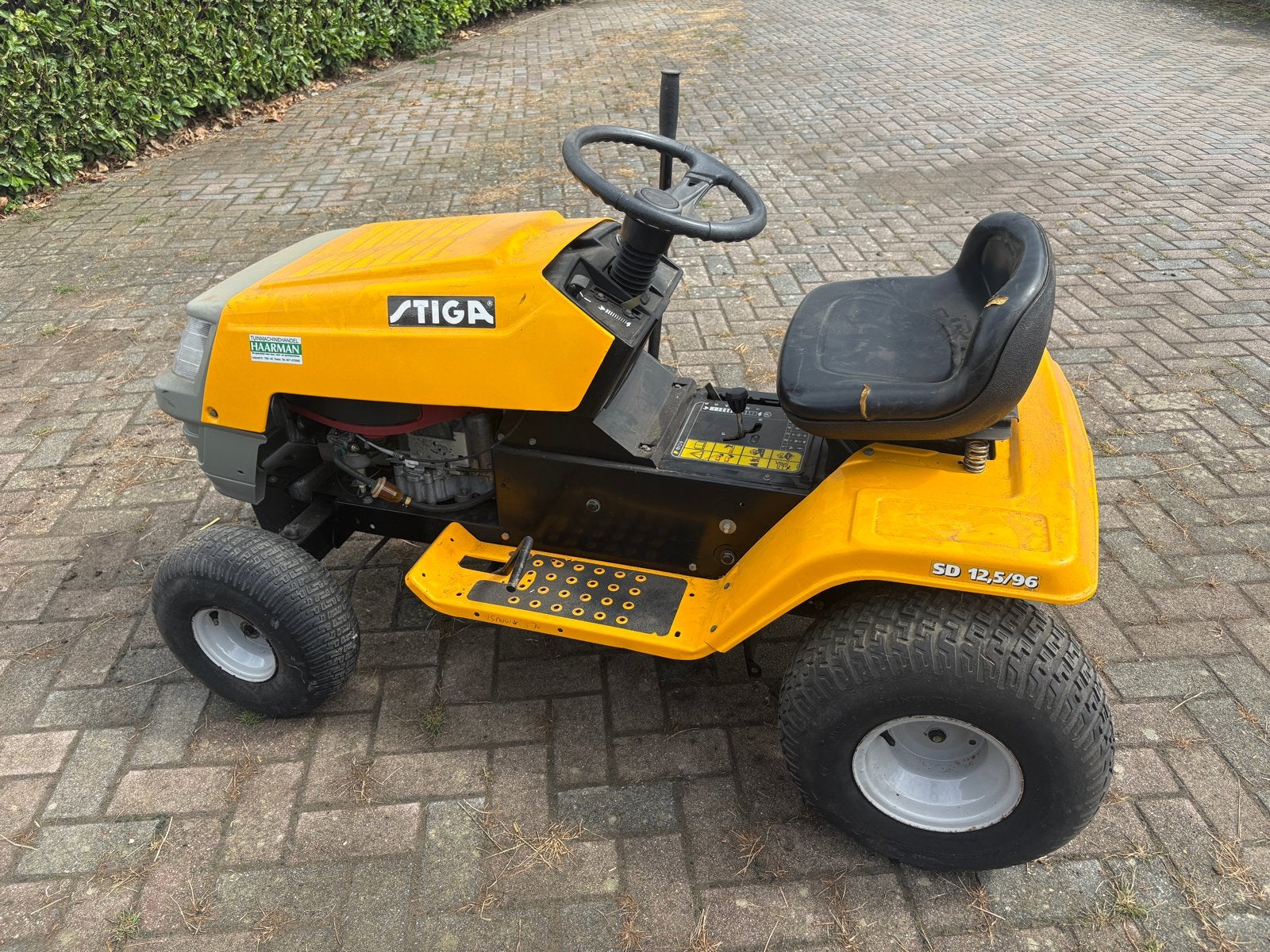 Stiga SD 12.5/96 Zitmaaier, Tuin en Terras, Cirkelmaaier, Ophalen, Gebruikt, 50 cm of meer