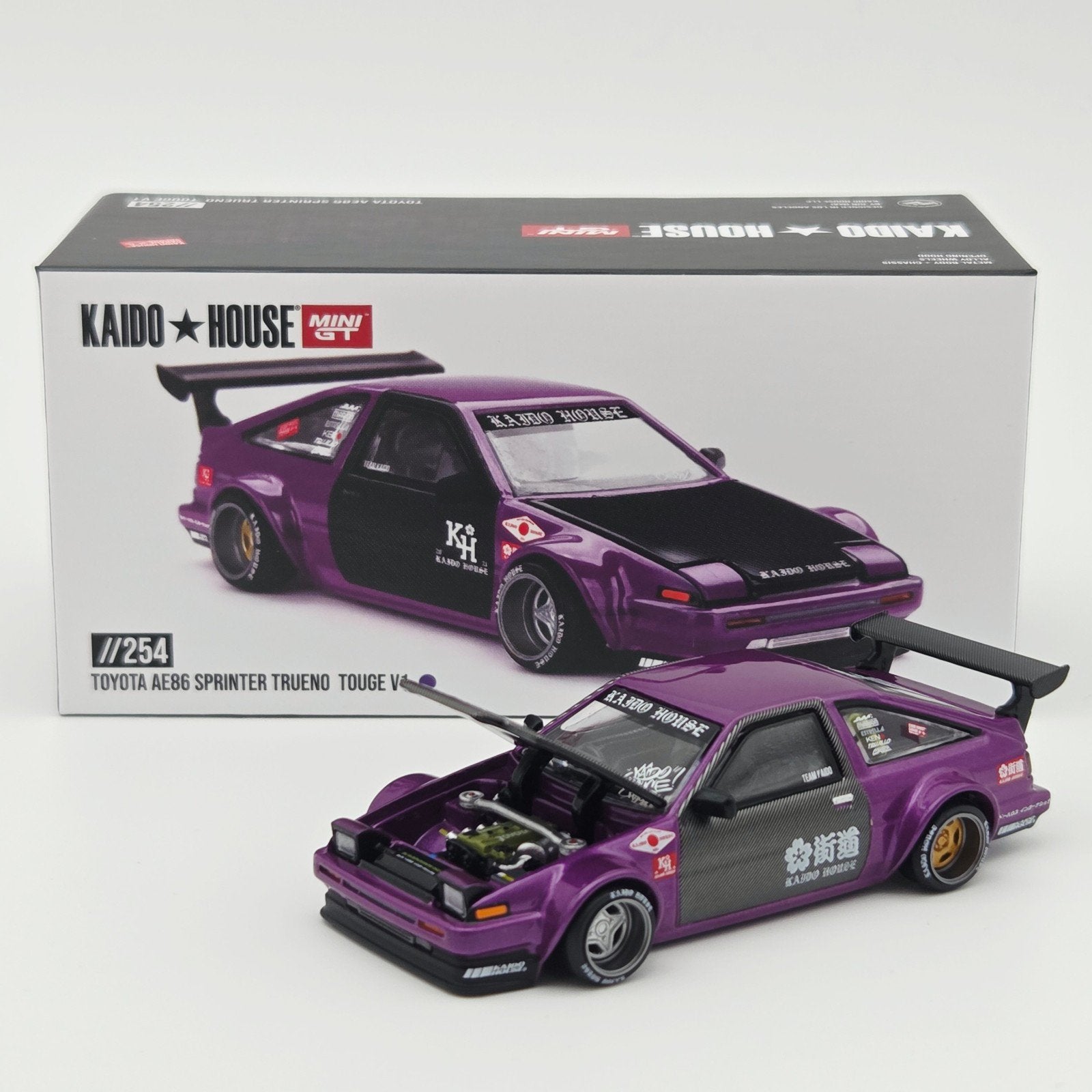 Mini Gt – 1983 Toyota AE86 Sprinet Trueno Kaido Touge V1, pu, Mymodelcar@outlook.com, Auto, Ophalen of Verzenden, Mini gt