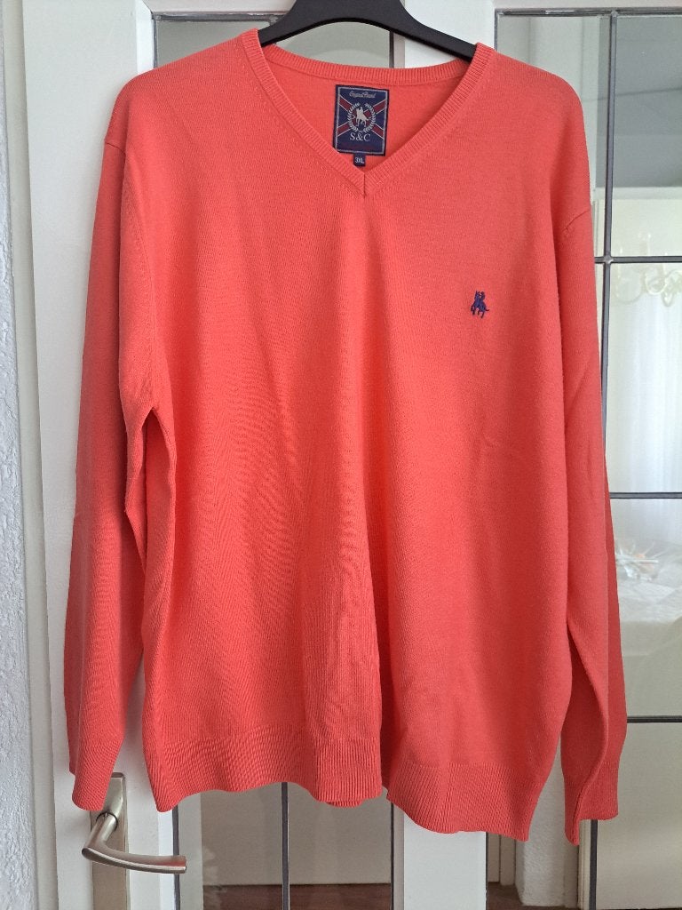 NIEUWE Zalm kleurige heten trui maat 3 xl, Kleding | Heren, Ophalen of Verzenden, Zo goed als nieuw, Overige kleuren, Trui of Vest