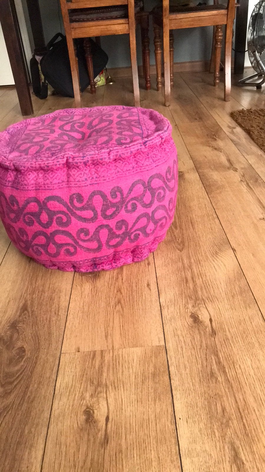 Marokkaanse poef, nieuwstaat, Ophalen of Verzenden, Zo goed als nieuw, Rond, Minder dan 50 cm