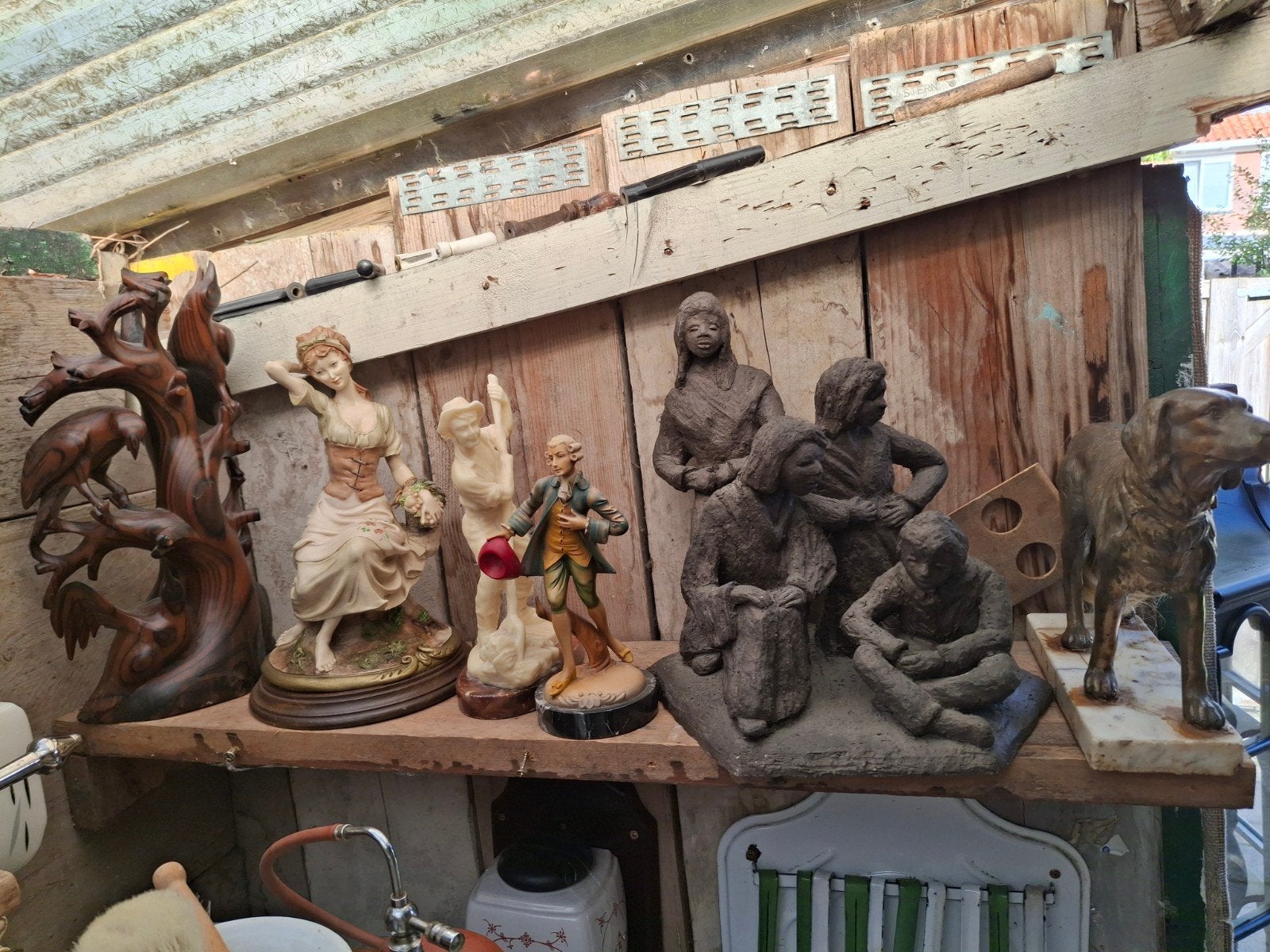 Diverse beelden: klassiek, modern, brons, hout, steen, Antiek en Kunst, Ophalen, Overige onderwerpen, Handgemaakt, 20 - 50 cm
