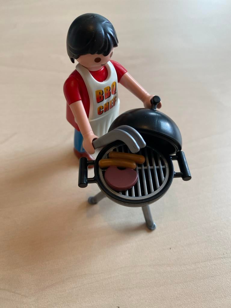 Playmobil BBQ Chef met barbecue en accessoires, Ophalen of Verzenden, Zo goed als nieuw, Jongen of Meisje