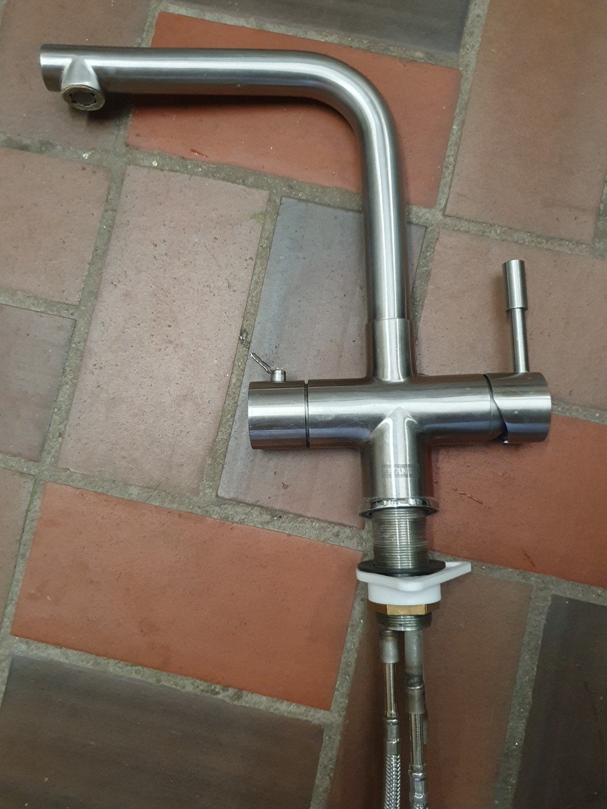2x Franke kokendwaterkraan (3-in-1) + 2 filters, Gebruikt, Zilver, Ophalen of Verzenden, Metaal