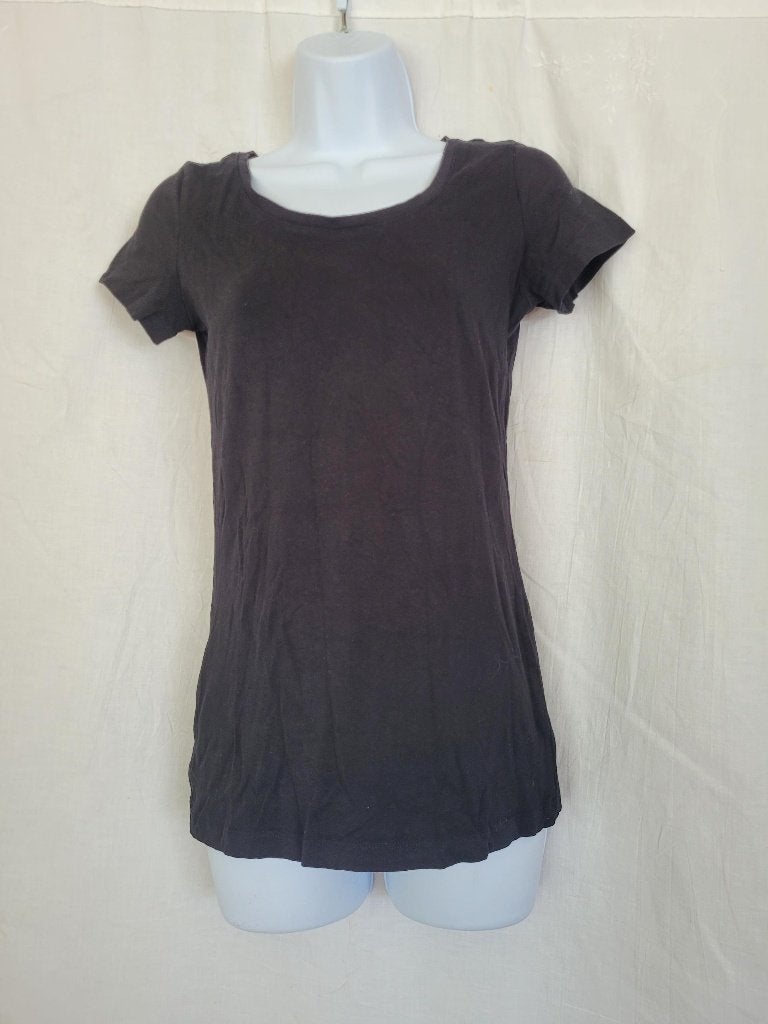 Zwart dames t-shirt, organic cotton +stretch mt S merk Hema, ., Zwart, Ophalen of Verzenden, Zo goed als nieuw