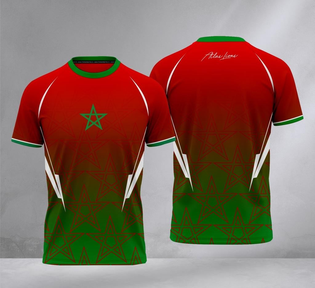WK Shirt Marokko - Atlas Lions, Maat M, Ophalen of Verzenden, Nieuw, Shirt