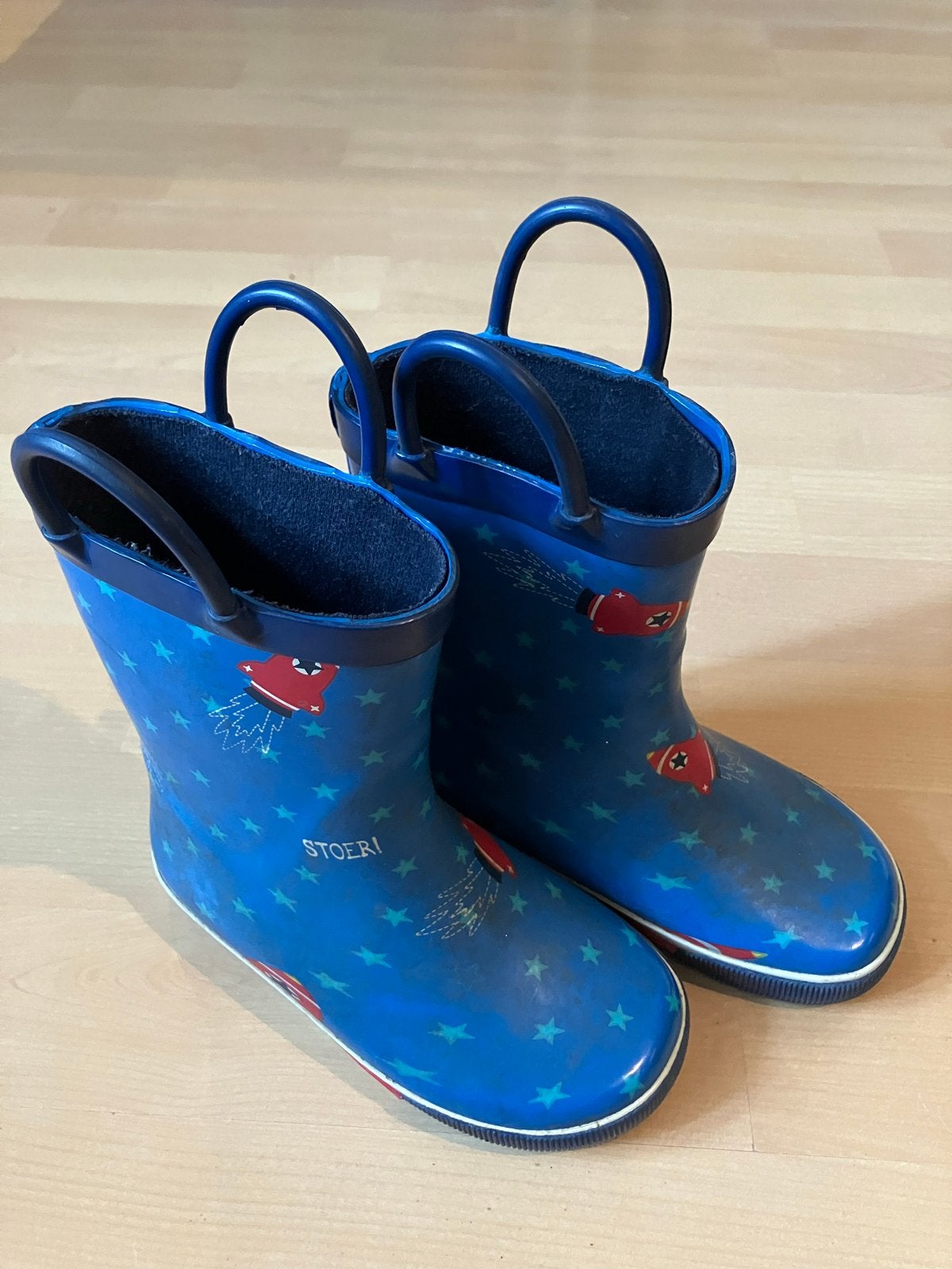 Stoere regenlaarzen maat 26/27, Ophalen of Verzenden, Gebruikt, Jongen of Meisje, Laarzen