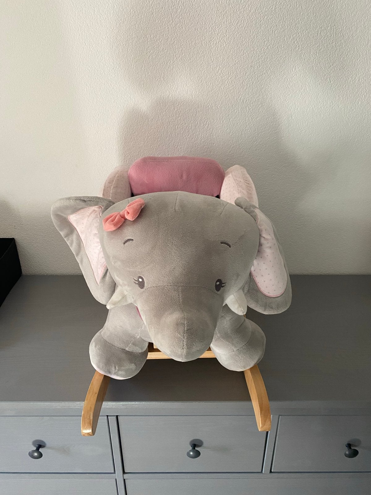 Nattou Schommelstoel Olifant - Zo goed als nieuw, Ophalen, Zo goed als nieuw, Jongen of Meisje