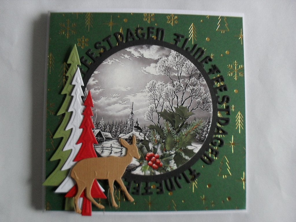 84 linnekaart set kerst, Ophalen of Verzenden, Nieuw, Kerst, Pons of Mal