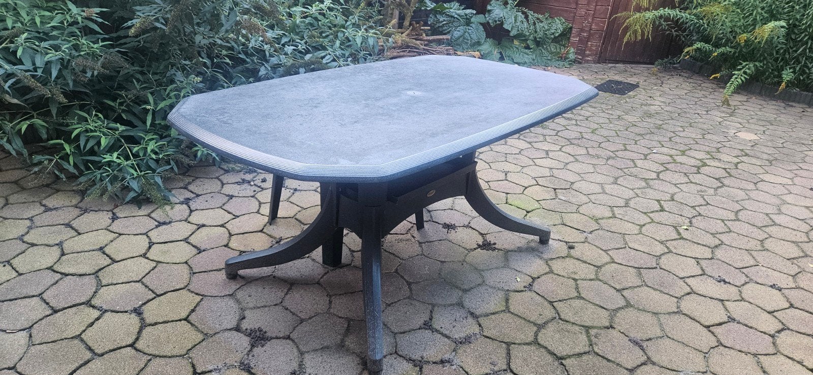 Gratis Hartman tuintafel - 164x95 cm, Ophalen, Gebruikt, Rechthoekig, Kunststof