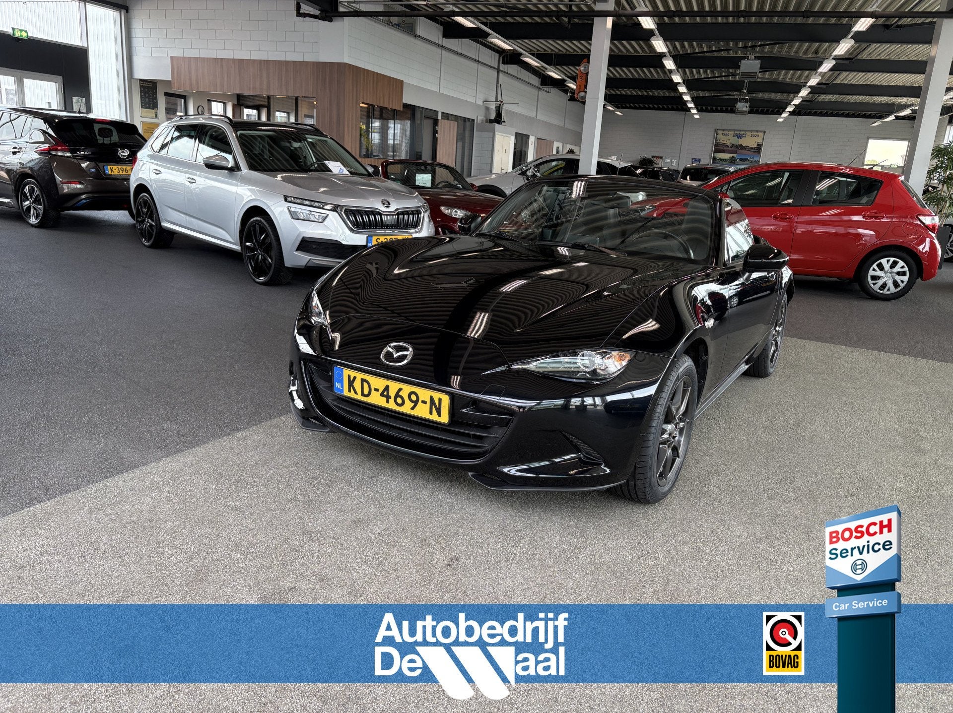 Mazda MX-5 1.5 SkyActiv-G 131pk GT-M LEDER/BOSE/KEYLESS/NAVI, Keurmerk '100% Onderhouden', Achterwielaandrijving, Gebruikt, 4 cilinders