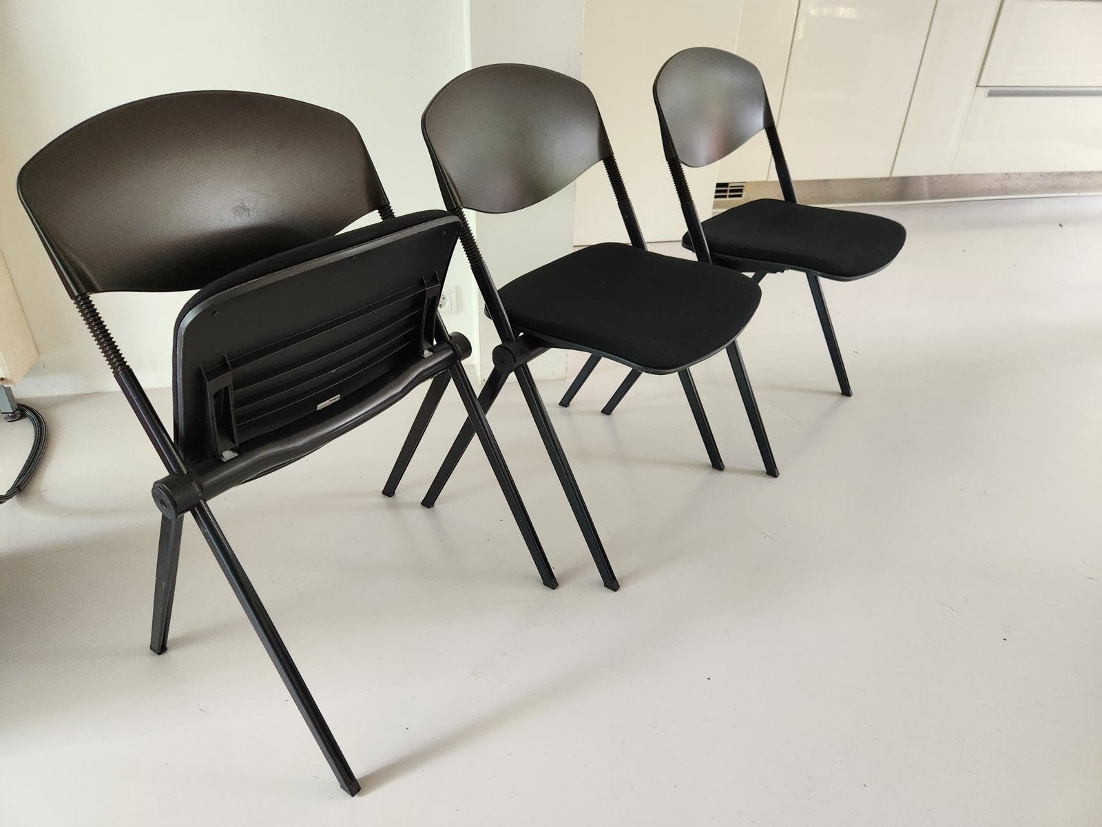 Vitra Vox klapstoelen - Design Emilio Ambasz (3 stuks), Ophalen, Kunststof, Gebruikt, Drie