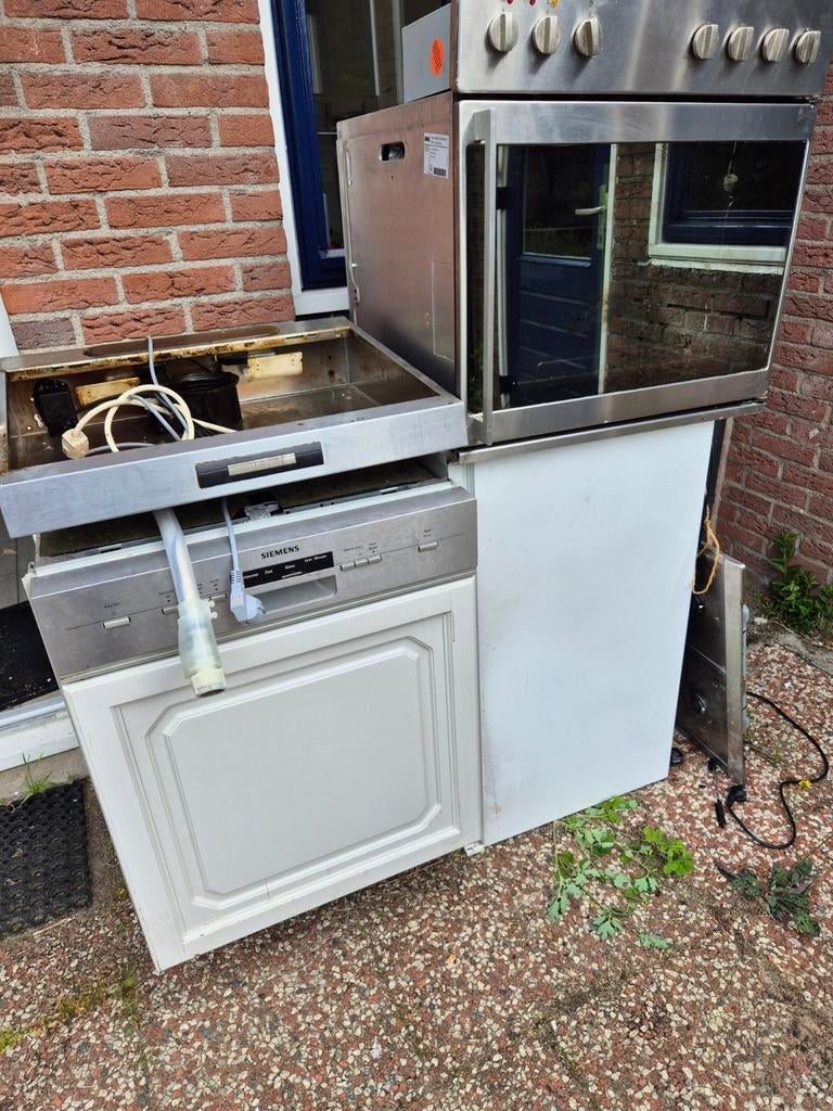 Koelkast, oven en vaatwasser - complete set, Gebruikt, 60 cm of meer, Ophalen of Verzenden, Inbouw