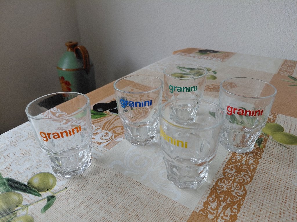 5 Granini glaasjes, Antiek en Kunst, Ophalen