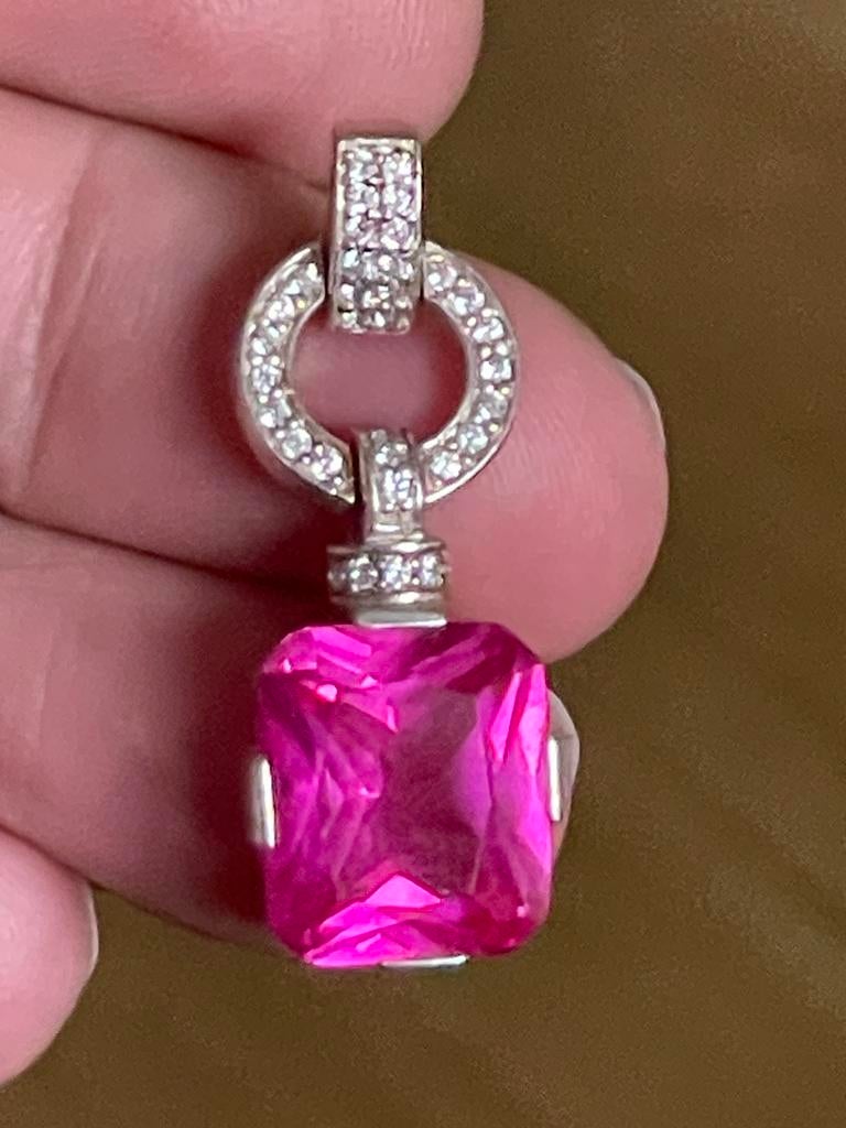 Zilveren hanger thomas sabo, Ophalen of Verzenden, Zo goed als nieuw, Roze, Zilver