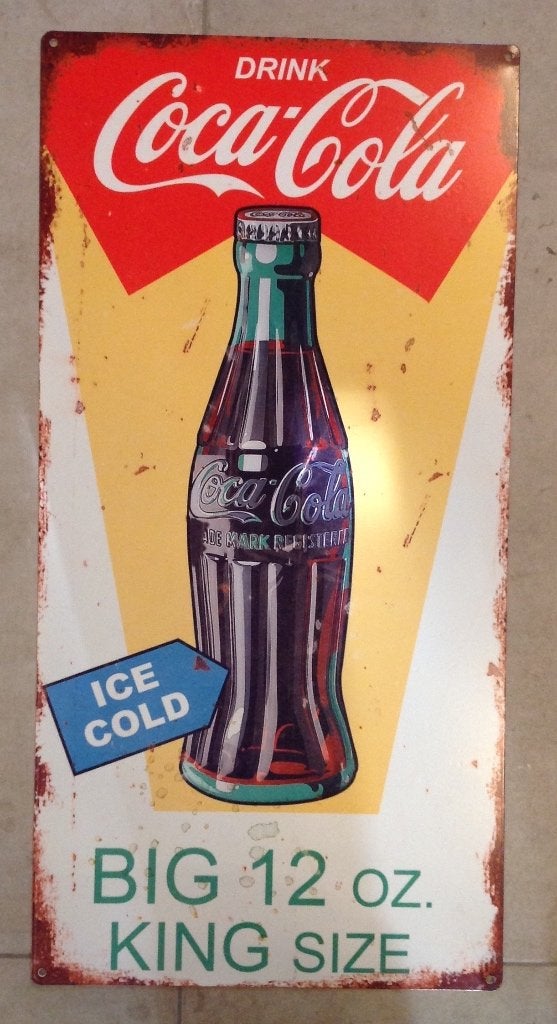 Een verzameling unieke vintage Amerikaanse reclameborden., Ophalen of Verzenden, Nieuw, Reclamebord