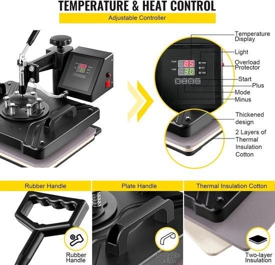 8-in-1 Hittepers Machine – Hittepers Set – Transferpers, Corvance B.V., Verzenden, Nieuw, Corvancebol@gmail.com