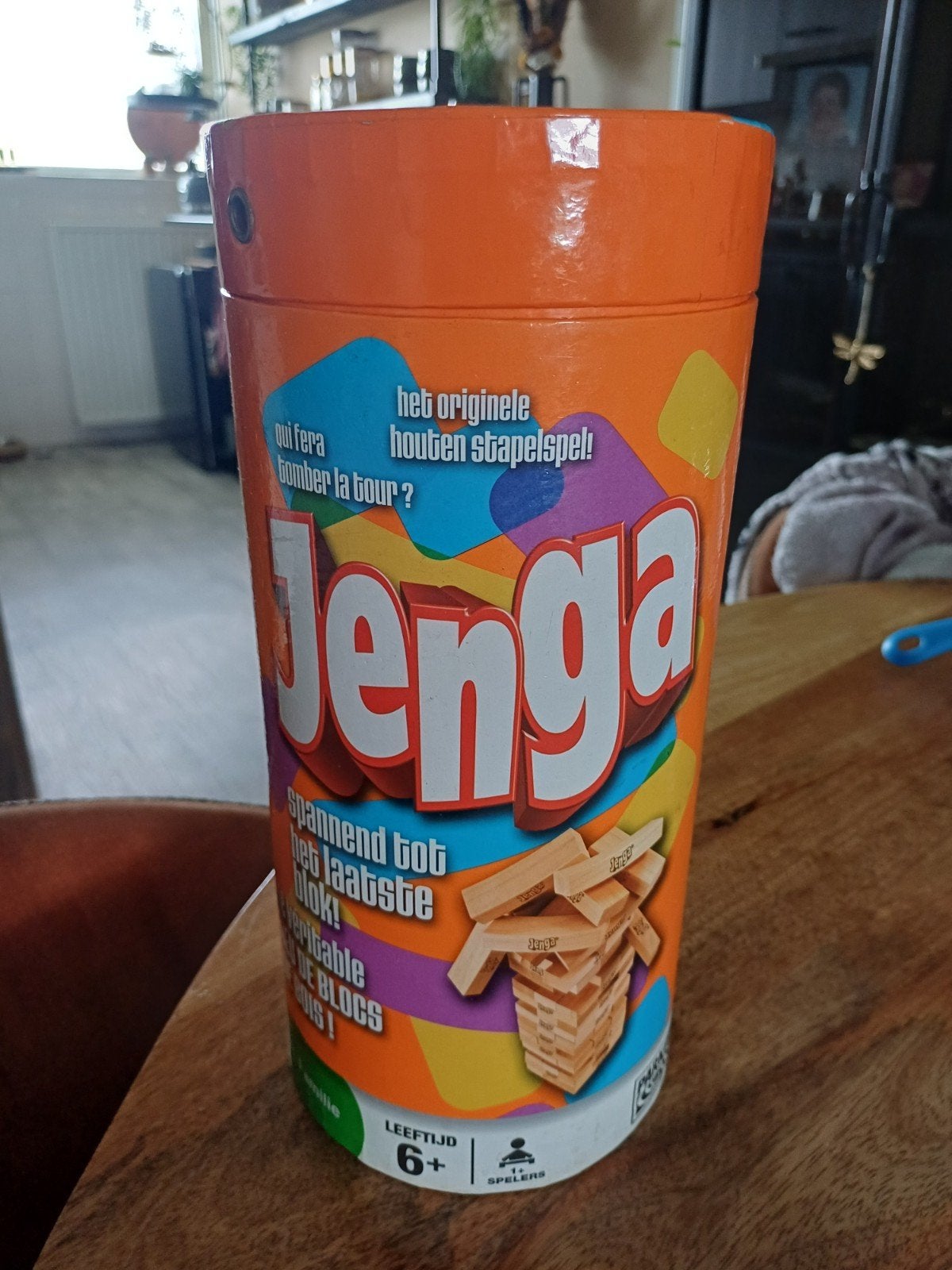 Jenga: Het Originele Houten Stapelspel, Vijf spelers of meer, Ophalen of Verzenden, Gebruikt, Hasbro