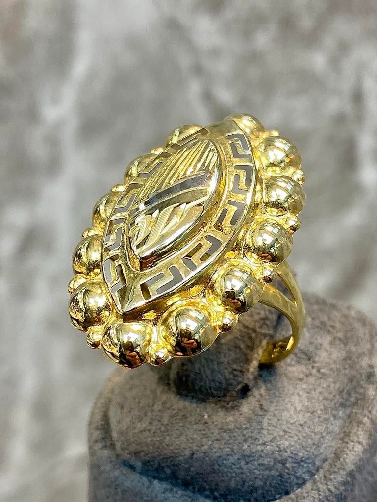 14k Gouden Dames Ring, 19 tot 20, Nieuw, Ophalen of Verzenden, Dame