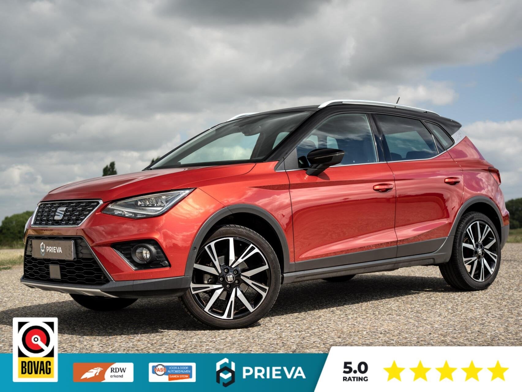 Seat Arona 1.0 TSI Xcellence Automaat | LED | NAVI | CAMERA, Auto's, Stof, Gebruikt, 116 pk, 49 €/maand