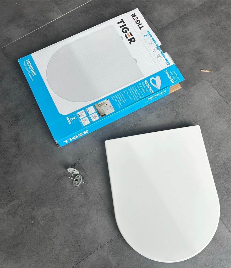 Tiger Memphis Toiletbril met Softclose en Quick Release, Ophalen of Verzenden, Nieuw, Toilet