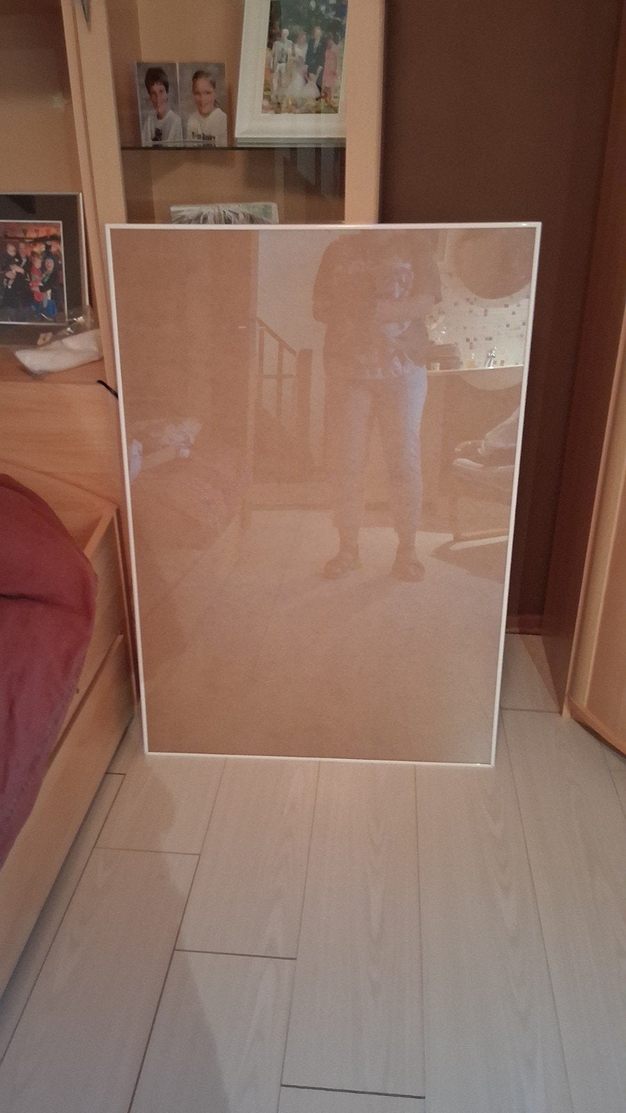 Strakke Witte Fotolijst / Posterlijst – 70x100 cm, Ophalen of Verzenden, Zo goed als nieuw, Hout, 75 cm of meer