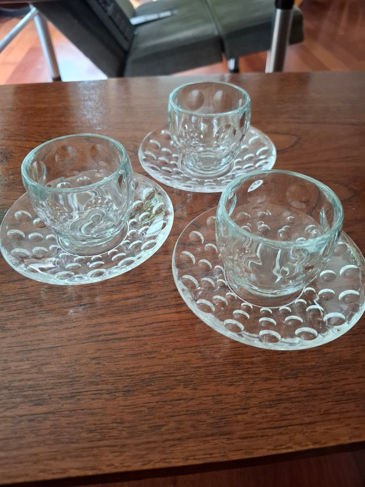 Guzzini Venice espressokopjes, Ophalen of Verzenden, Modern, Kop(pen) en/of Schotel(s), Glas