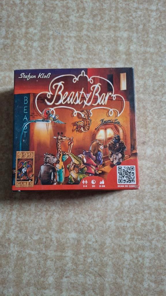 Beast Bar Kaartspel - Stefan Klo - 999 Games, Een of twee spelers, Ophalen of Verzenden, Zo goed als nieuw, 999 Games
