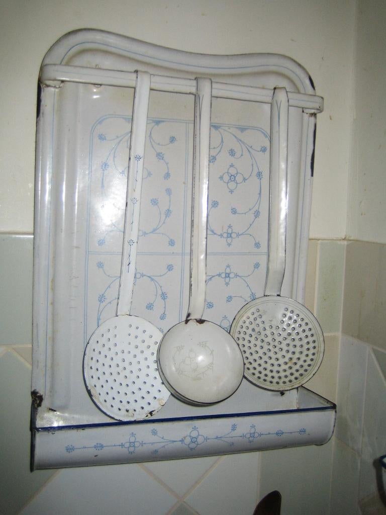 Emaille, Verzameling Saksisch Emaille, Zie Beschrijving., Ophalen of Verzenden