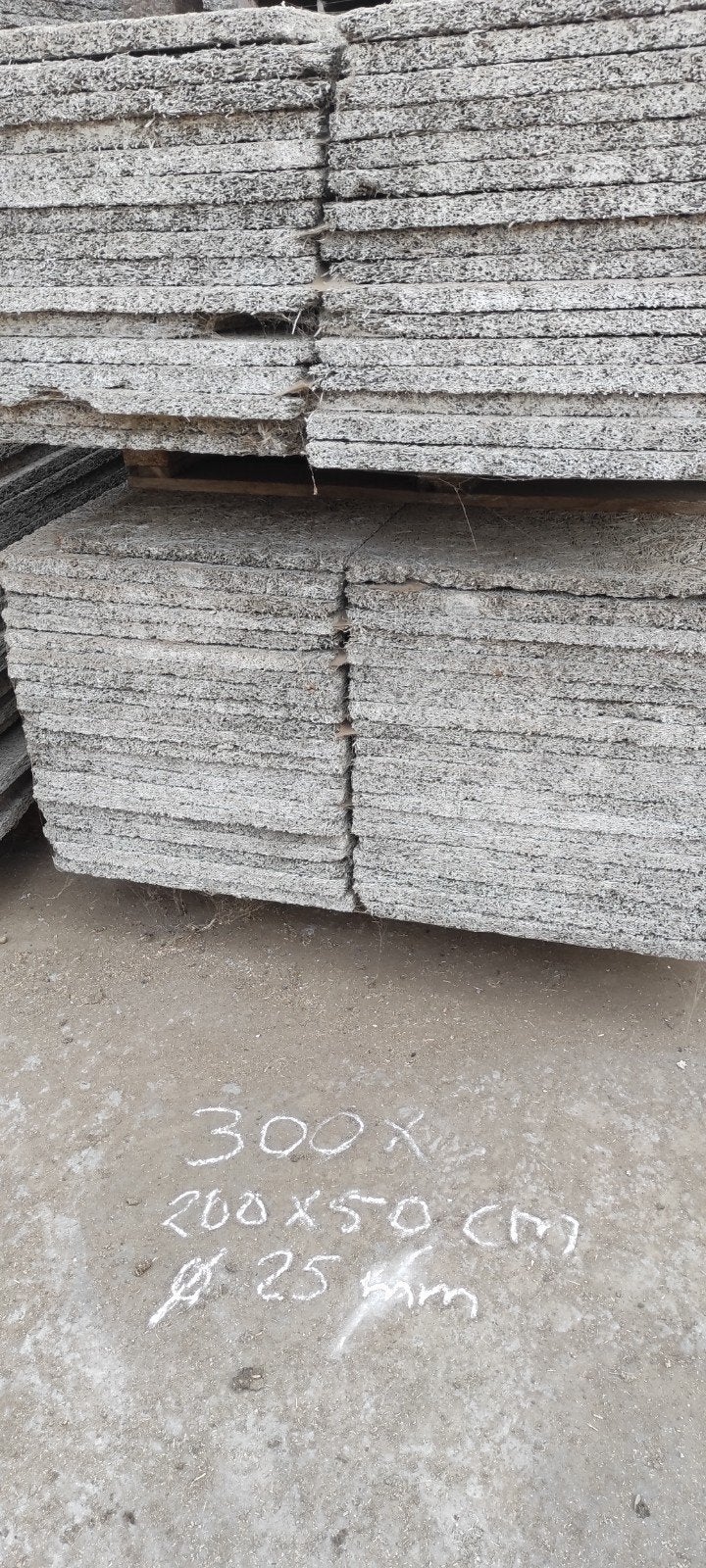 Houtwol cement platen 200 x 40 cm, Doe-het-zelf en Verbouw, Platen en Panelen, Ophalen