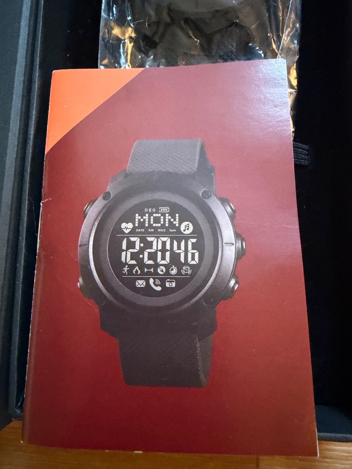 Nieuwe Smartwatch, Sieraden, Tassen en Uiterlijk, Smartwatches, Afstand, Zwart, Nieuw, Ophalen of Verzenden