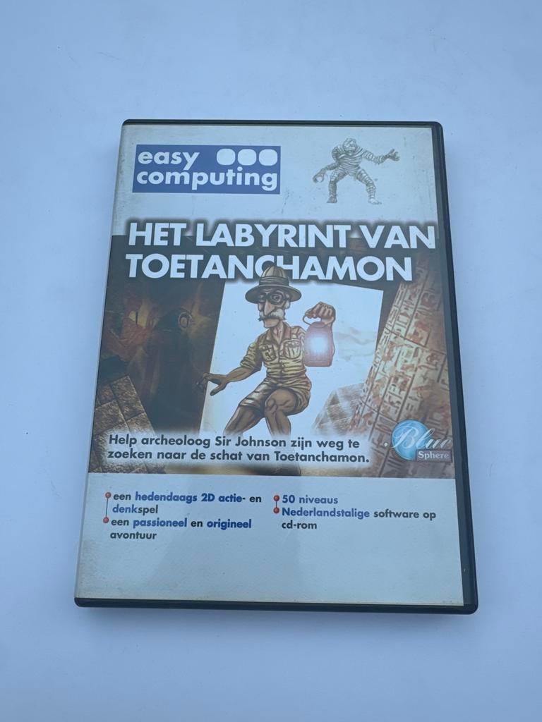 Het Labyrint van Toetanchamon PC CD-ROM Spel, Spelcomputers en Games, Games | Pc, Puzzel en Educatief, Gebruikt, 1 speler, Ophalen of Verzenden