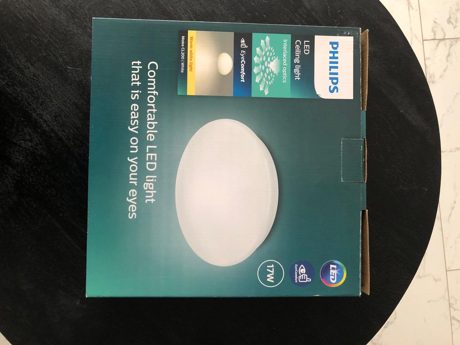 Philips LED Plafondlamp - EyeComfort - 17W, Ophalen, LED, Nieuw, Wit
