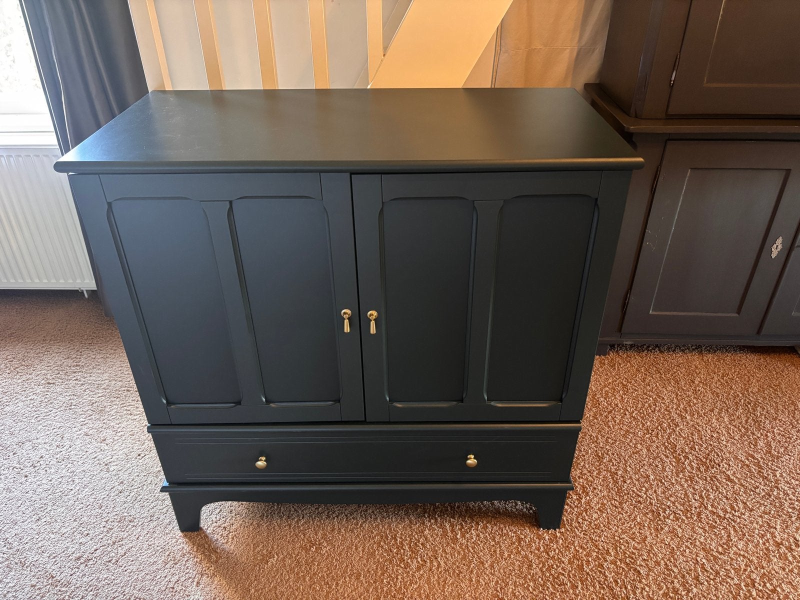 IKEA Lommarp donker blauwgroen, Ophalen, Gebruikt