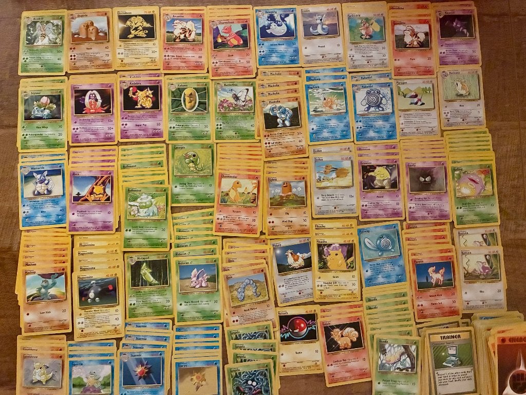 Pokémon TCG Vintage kaarten 540+ (Base, Jungle, Fossil, Gym), Hobby en Vrije tijd, Ophalen, Gebruikt, Meerdere kaarten