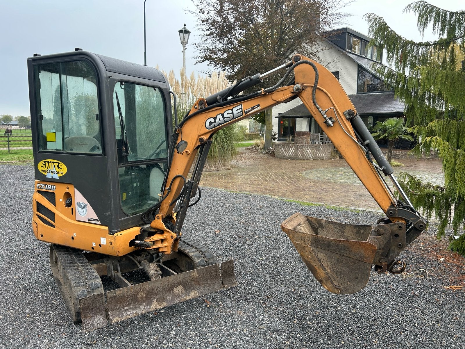 Case CX18B Minigraver met CW05 Snelwissel en verstelbare rup, Ophalen of Verzenden, Graafmachine